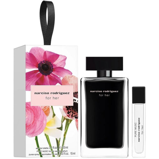Narciso Rodriguez For Her Eau de Toilette 100ml Spray 2pcs Set