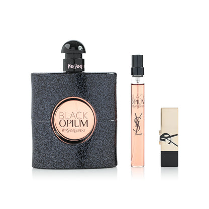 Yves Saint Laurent Black Opium Eau De Parfum 90ml Spray Gift Set