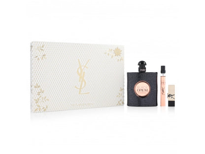 Yves Saint Laurent Black Opium Eau De Parfum 90ml Spray Gift Set