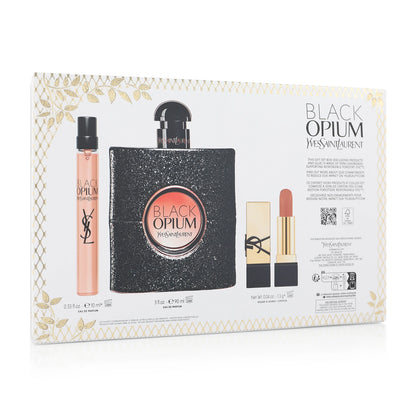 Yves Saint Laurent Black Opium Eau De Parfum 90ml Spray Gift Set